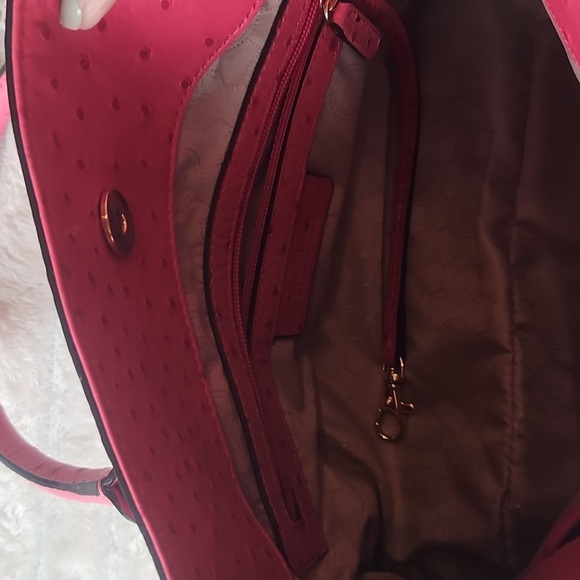 Michael Kors Pink and Gold Satchel with Chain Strap